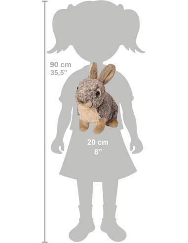 Iepuras - Jucarie Plus Wild Republic 20 cm,WR18044