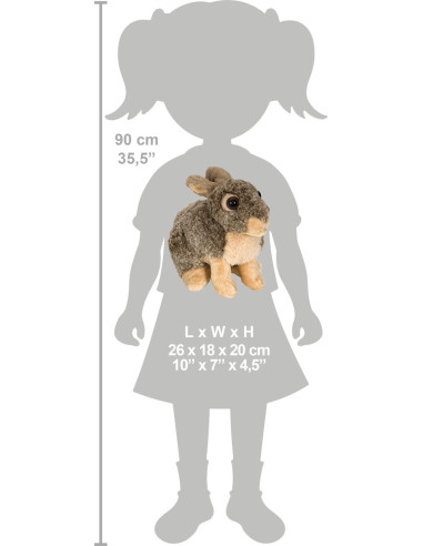 Iepuras - Jucarie Plus Wild Republic 30 cm,WR13461