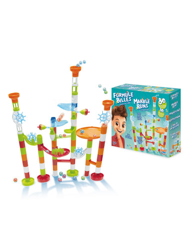 Joc de constructie - labirint cu bile - 80 piese,BKBU220 Joc de constructie - labirint cu bile - 80 piese,BKBU220