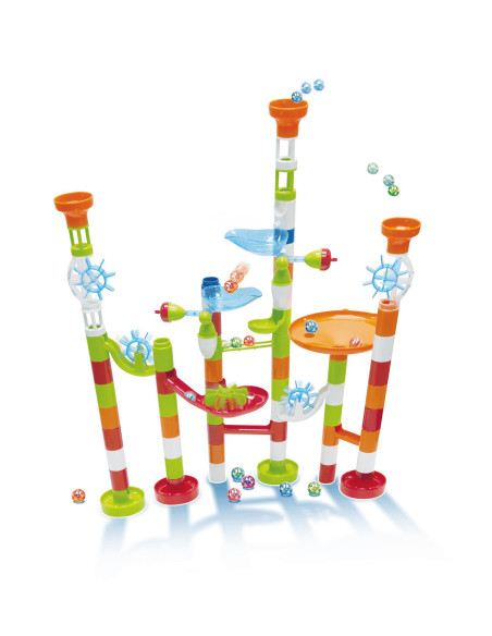 Joc de constructie - labirint cu bile - 80 piese,BKBU220 Joc de constructie - labirint cu bile - 80 piese,BKBU220