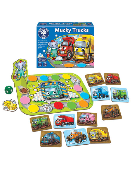 OR118,Joc de societate Camioane Noroioase MUCKY TRUCKS