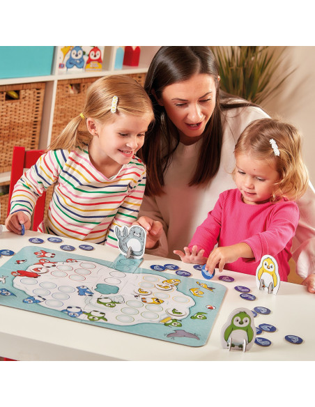 OR119,Joc de societate Pinguini Mici si Flamanzi HUNGRY LITTLE PENGUINS