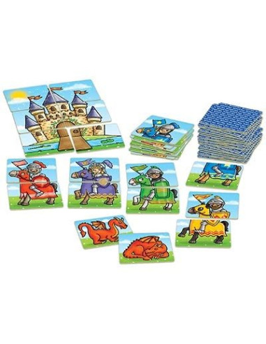 Joc educativ - puzzle Cavaleri si Dragoni KNIGHTS AND