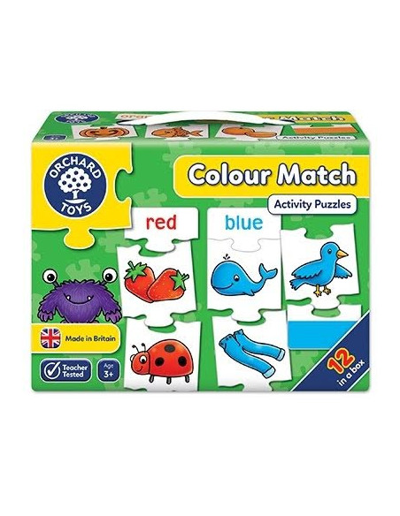 Joc educativ - puzzle in limba engleza Invata culorile prin