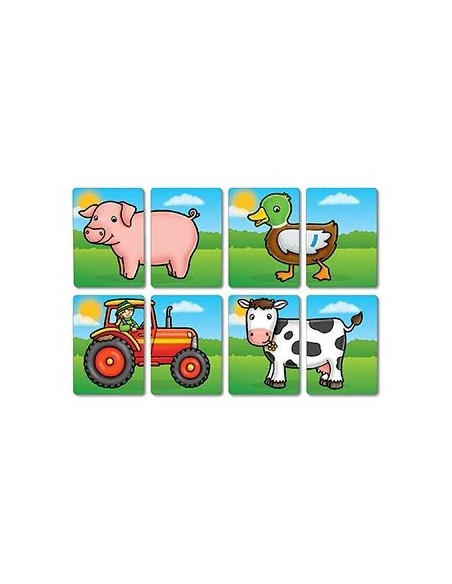 Joc educativ asociere Prietenii de la ferma FARMYARD HEADS &