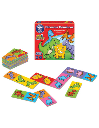 Joc educativ Domino Dinozauri DINOSAUR DOMINOES,OR353