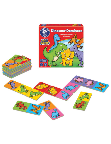Joc educativ Domino Dinozauri DINOSAUR DOMINOES,OR353