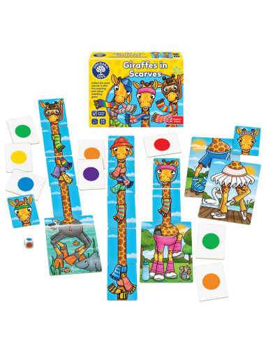 Joc educativ Girafe cu Fular GIRAFFES IN SCARVES,OR070