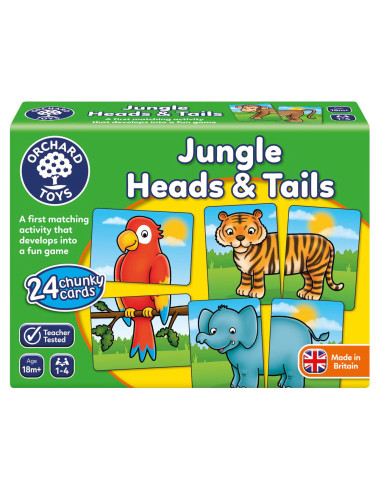 Joc educativ Jungla JUNGLE HEADS & TAILS,OR058