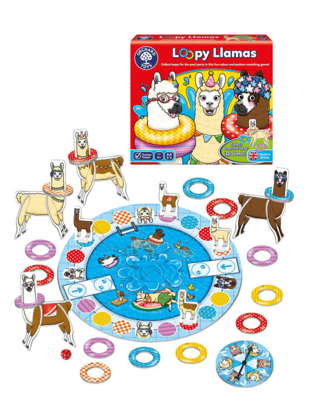 Joc educativ Lame cu colaci LOOPY LLAMAS,OR099
