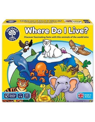 Joc educativ loto Habitate WHERE DO I LIVE,OR069