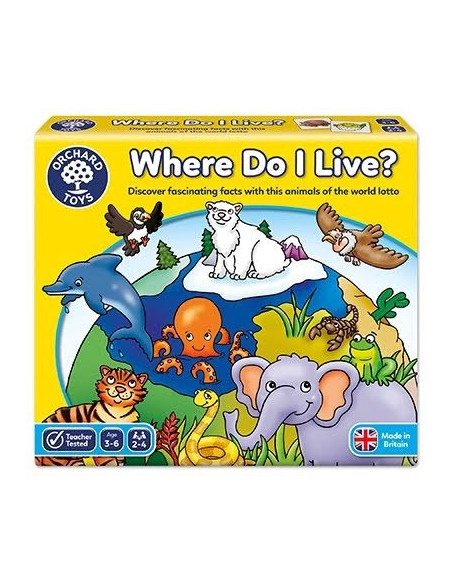 Joc educativ loto Habitate WHERE DO I LIVE,OR069