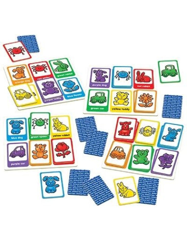 Joc educativ loto in limba engleza Catelusii RED DOG BLUE