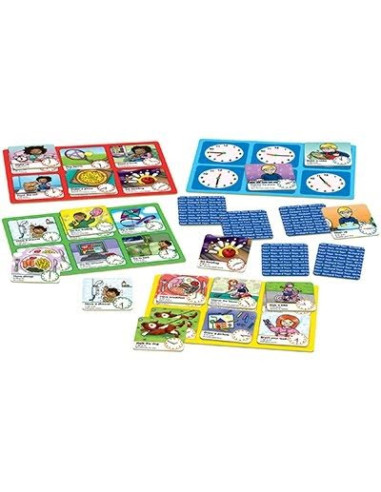 Joc educativ loto in limba engleza Citeste ceasul TELL THE