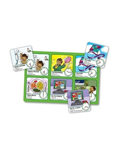 Joc educativ loto in limba engleza Citeste ceasul TELL THE
