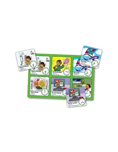Joc educativ loto in limba engleza Citeste ceasul TELL THE