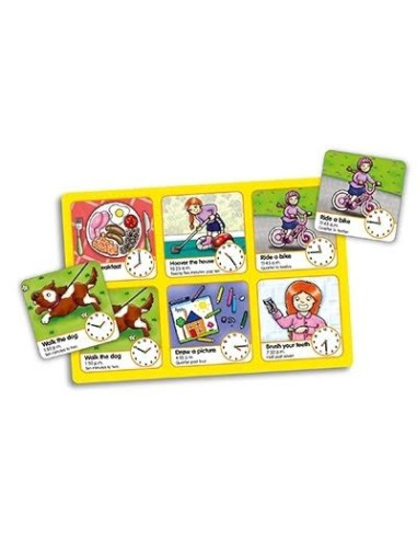 Joc educativ loto in limba engleza Citeste ceasul TELL THE