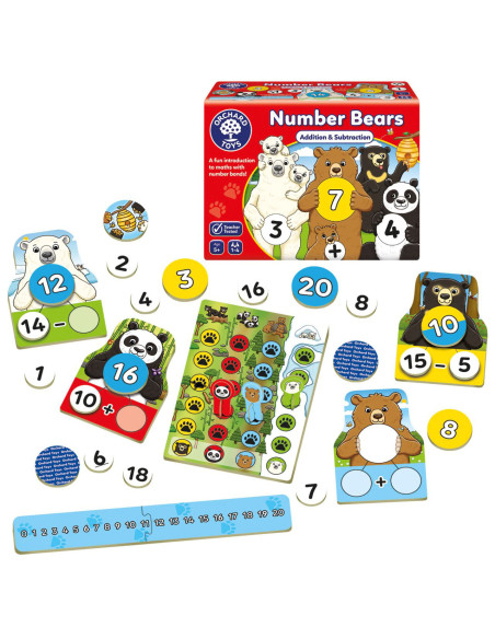 Joc educativ Numarul Ursuletilor NUMBER BEARS,OR113