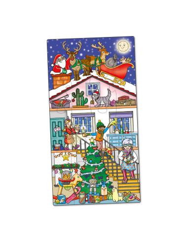 Joc educativ si puzzle Ajunul Craciunului CHRISTMAS EVE