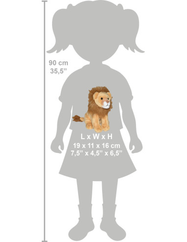 Leu - Jucarie Plus Wild Republic cu Sunet,WR23326