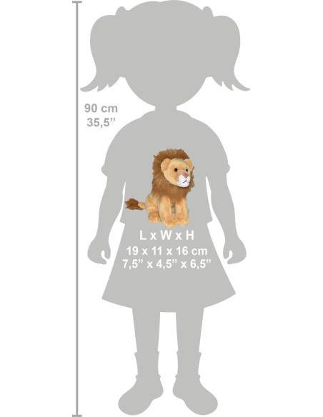 Leu - Jucarie Plus Wild Republic cu Sunet,WR23326