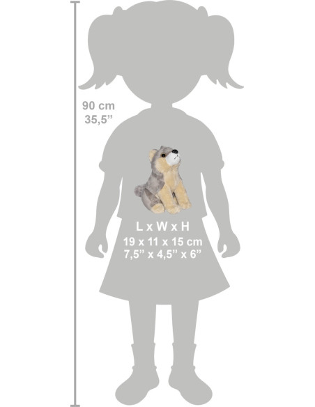 Lup - Jucarie Plus Wild Republic cu Sunet,WR23315