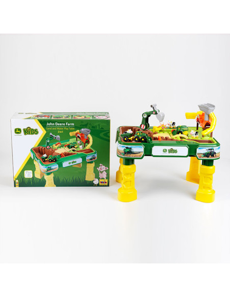 Masuta de joaca cu apa si nisip 2 in 1 - Ferma John Deere,TK3948