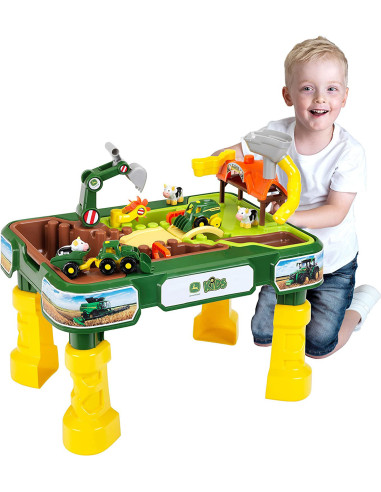 Masuta de joaca cu apa si nisip 2 in 1 - Ferma John Deere,TK3948