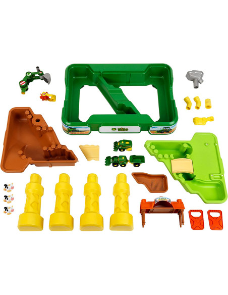 Masuta de joaca cu apa si nisip 2 in 1 - Ferma John Deere,TK3948