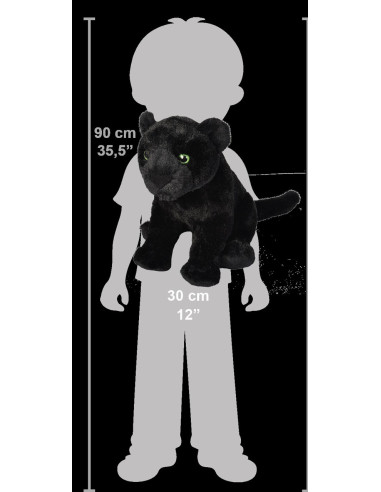 Pantera Neagra - Jucarie Plus Wild Republic 30 cm,WR19414