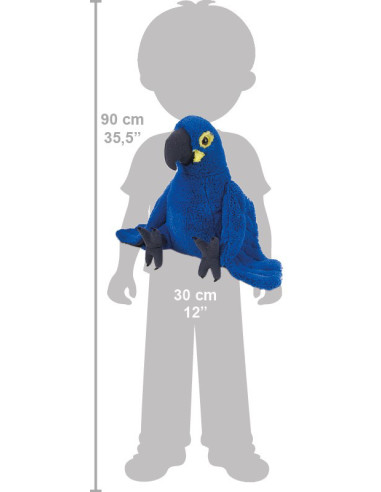 Papagal Albastru - Jucarie Plus Wild Republic 30 cm,WR10934
