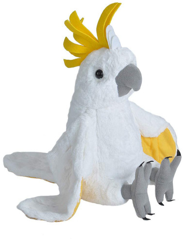 Papagal Cacadu Umbrelat Alb - Jucarie Plus Wild Republic 30