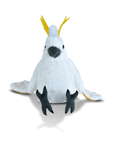 Papagal Cacadu Umbrelat Alb - Jucarie Plus Wild Republic 30