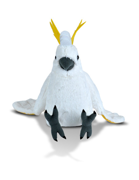 Papagal Cacadu Umbrelat Alb - Jucarie Plus Wild Republic 30