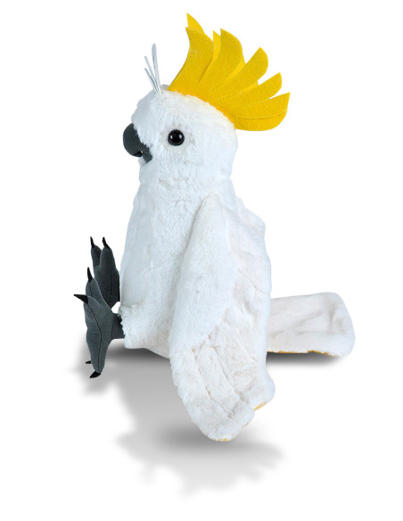 Papagal Cacadu Umbrelat Alb - Jucarie Plus Wild Republic 30