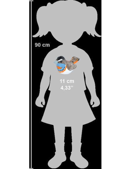 Pasare cu sunet Privighetoare Gusa Vanata - BLUETHROAT,WR19502