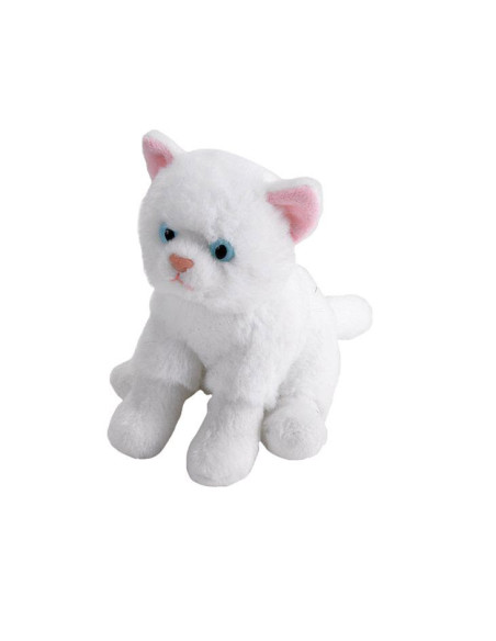 Pisica Alba - Jucarie Plus Wild Republic 13 cm,WR25541