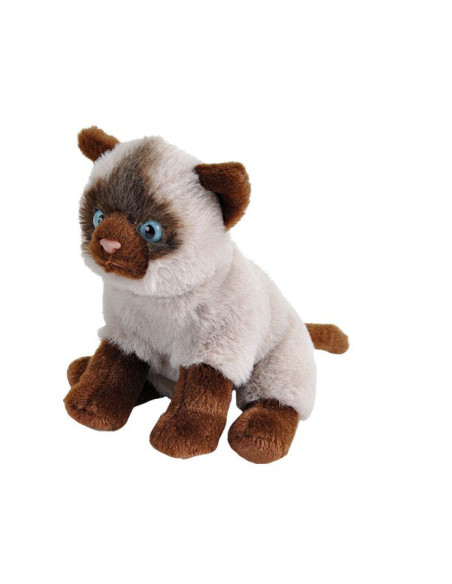 Pisica Siameza - Jucarie Plus Wild Republic 13 cm,WR25540