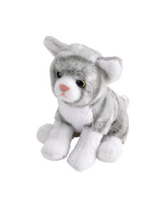 Pisica Vargata Gri - Jucarie Plus Wild Republic 13 cm,WR25539 2