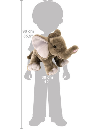 Pui de Elefant African - Jucarie Plus Wild Republic 30