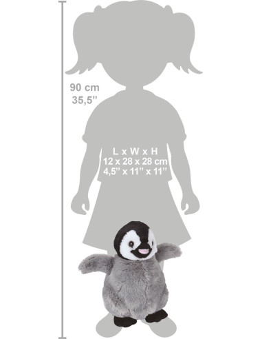 Pui de Pinguin - Jucarie Plus Wild Republic 30 cm,WR22477