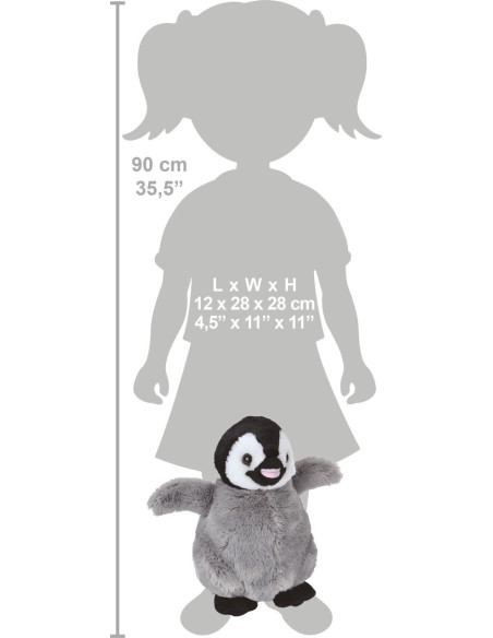 Pui de Pinguin - Jucarie Plus Wild Republic 30 cm,WR22477