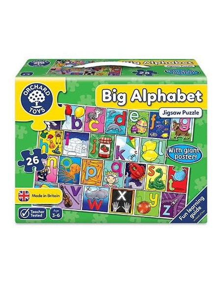 Puzzle de podea in limba engleza Invata alfabetul (26 piese -