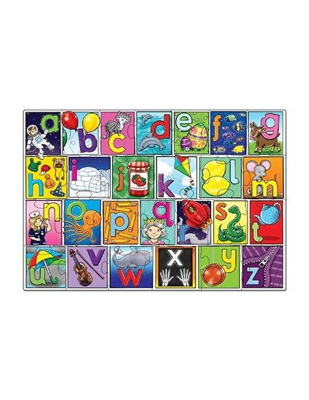 Puzzle de podea in limba engleza Invata alfabetul (26 piese -