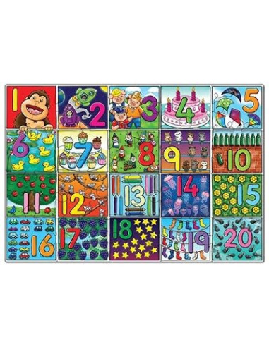 Puzzle de podea Invata numerele (de la 1 la 20) BIG NUMBER