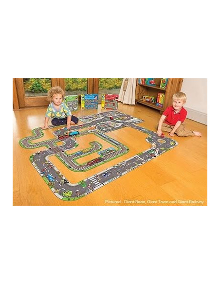 Puzzle gigant de podea traseu masini (20 piese) GIANT ROAD