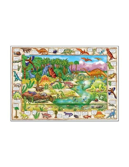 Puzzle in limba engleza Lumea dinozaurilor (150 piese) DINOSAUR