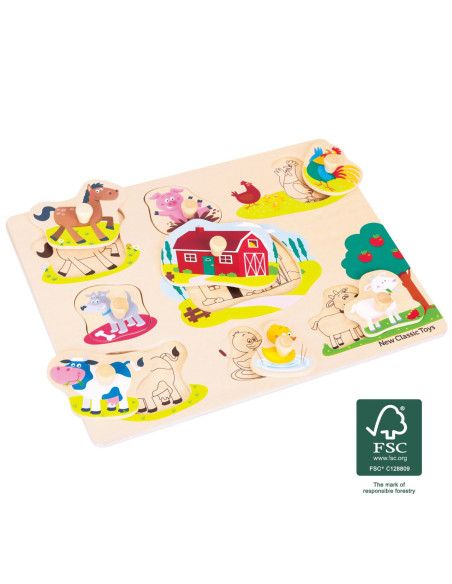 Puzzle lemn Ferma 9 piese NEW,NC10430