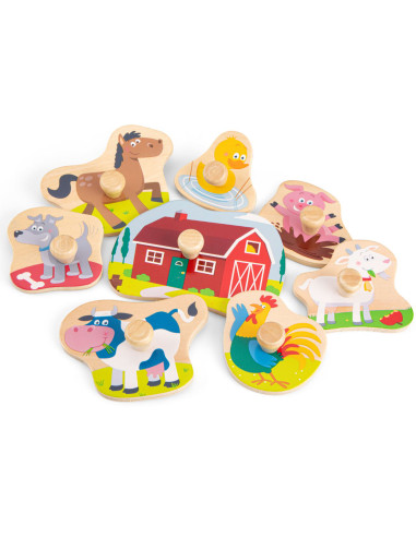 Puzzle lemn Ferma 9 piese NEW,NC10430