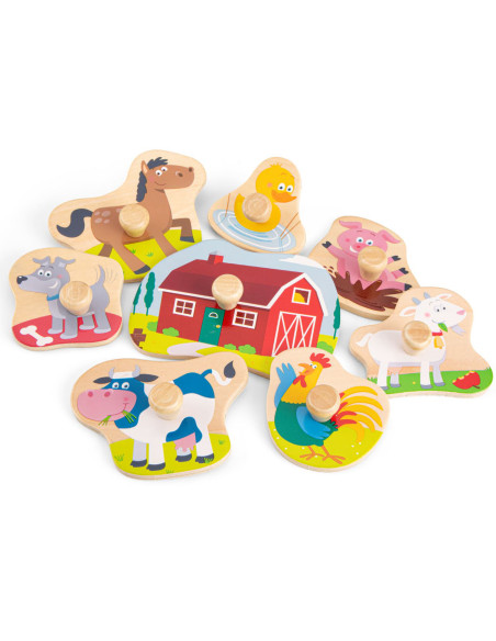 Puzzle lemn Ferma 9 piese NEW,NC10430